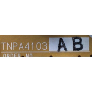 TARJETA (PB) PARA TV PANASONIC / NUMERO DE PARTE TNPA4103AB / TNPA4103 / PANEL MC216F30F12 / MODELO TH-85PF12U